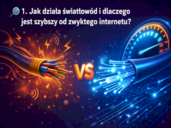 Jak działa światłowód i dlaczego jest szybszy od zwykłego internetu?